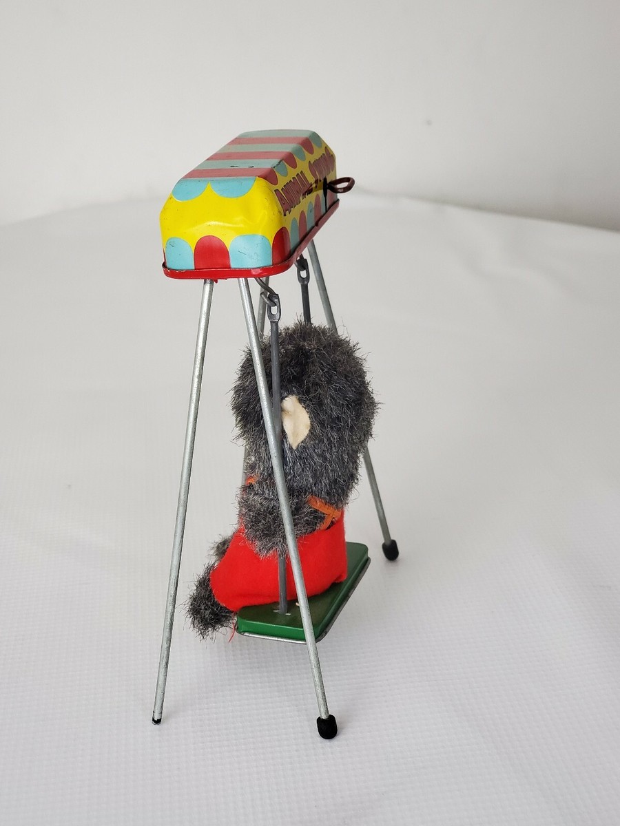 VINTAGE Tin Toy ANIMAL SWING TOY MADE IN JAPAN Circa 1960 VINTAGE Tin Toy ANIMAL SWING TOY MADE IN JAPAN Circa 1960