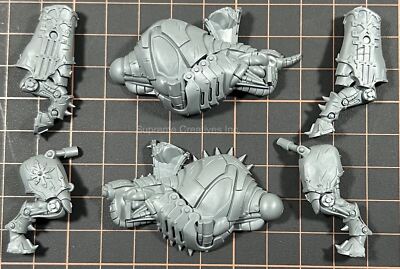 Games Workshop Khorne Bloodbound Mighty Skullcrushers - Tabletop Miniature Set, 6 Models, 196 Components, 90mm Bases