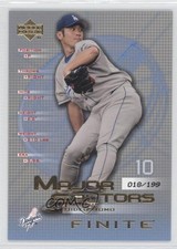 2003 Upper Deck Finite Major Factors Gold 18/199 Hideo Nomo #117 0c3