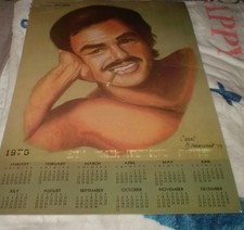 Burt Reynolds One Full Page Calendar 1976- Pic from his Cosmo just his face