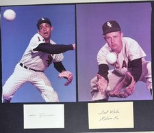 Nellie Fox & Luis Aparicio Signed GPC 3x5 Index Card Autograph Ozzie Sweet Photo