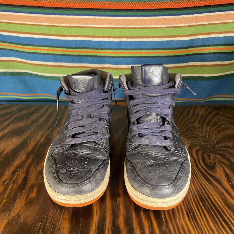 Air Jordan 1 Retro Nouveau Mid Obsidian Talla 10.5 629151-403 Foto 3 de 4