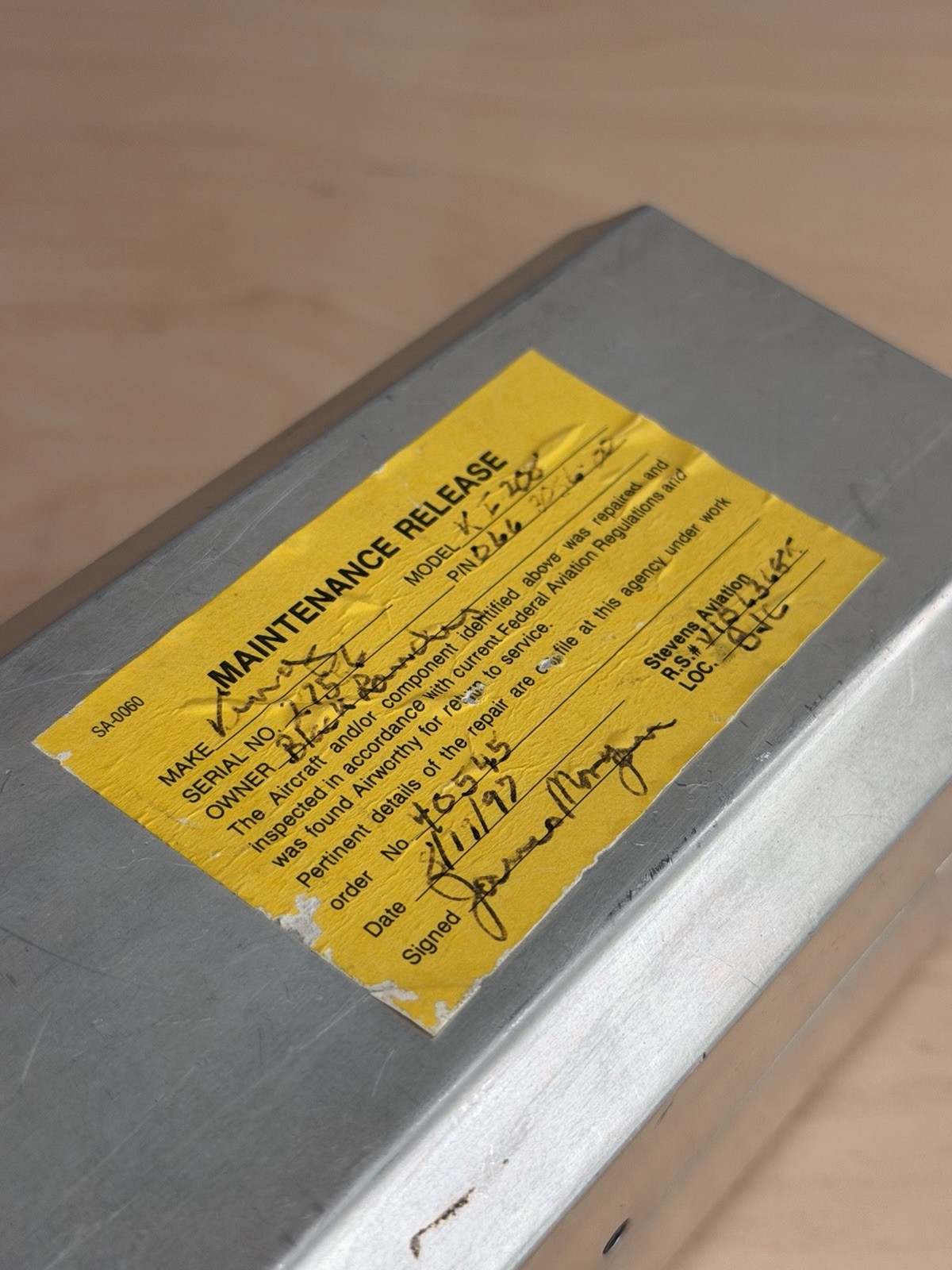 BENDIX/KING KI 208 VOR/LOC CONVERTER INDICATOR P/N 066-3056-00 CORE