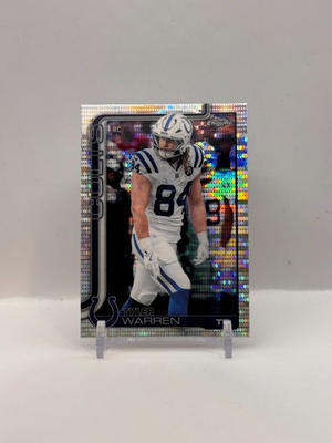 #ad #ad Tyler Warren 2025 Topps Chrome #346 Pulsar Refractor RC $5.00
