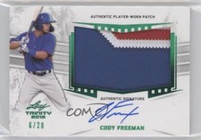 2019 Leaf Trinity Patch Auto Green 6/20 Cody Freeman #PA-CF2 Patch Auto 7m3