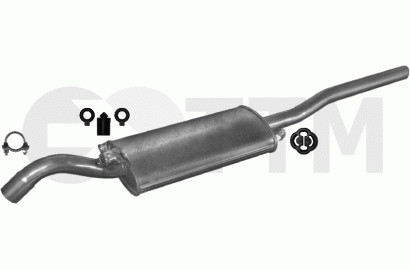 Silencieux arrière VW Jetta II 1.8 pour passage au contrôle technique de 1987-1991