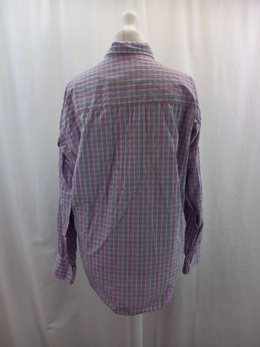 Turnbull & Asser Pink Blue Green Check Shirt Size XL 100% Cotton VGC - Picture 8 of 19