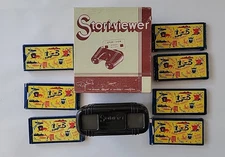 Vintage Stori Viewer 3-D Stereo Viewer with 7 cases of Slides Animals Landmarks