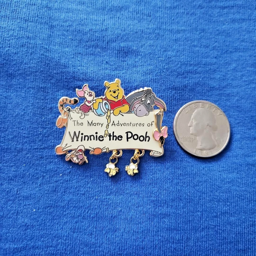 Pooh Eeyore Tigger Piglet The Many Adventure's of Winnie the Pooh DISNEY PIN