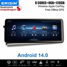 12,3" 8+128GB Android 14 GPS CarPlay Autoradio Mercedes Benz C-Klasse W204 11-14