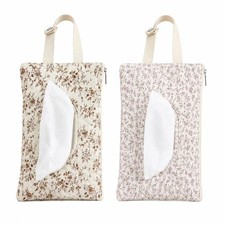 Quilted Baby Wipe Holder Floral Diaper Pouch Portable Quilted Wipes Bag for C...