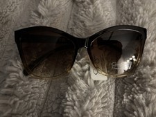 Jessica Simpson Square Cat-Eye Embossed Sunglasses J5823