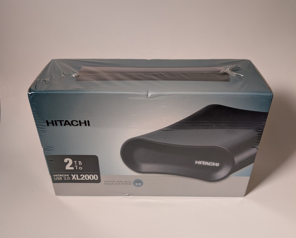NEW & SEALED: Hitachi XL2000 2TB Desktop USB 2.0 External Hard