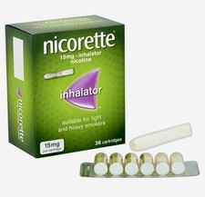 Nicorette Inhalator 15mg Quit Smoking 36 Cartridges FREE Flatpack Delivery