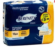 120 pannolini Serenity Man  Assorbenti Pannolini  Per Uomo 15x8 confezioni