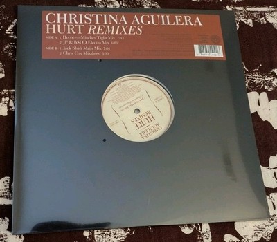 Sealed HURT Remixes CHRISTINA AGUILERA US 12'' 4 Mixes Chris Cox Jonathan Peters