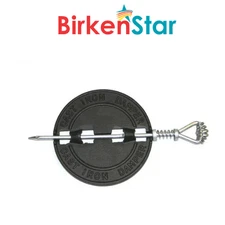 6 Inch Dia. Stove Pipe Cast Iron Damper for Single Wall Stovepipe