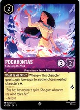 Pocahontas - Following the Wind 42/204 Super Rare Winterspell Lorcana NM