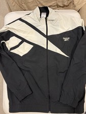 Reebok Men's Classics Track Top Men’s Large (Black/White)