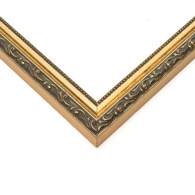 9x6 Frame Black & Gold Solid Wood Picture Frame Width 1.125 Inches | Interior Fr