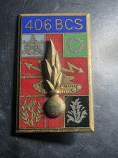 Train . 406° BCS - Bataillon de commandement et Services ( émail )