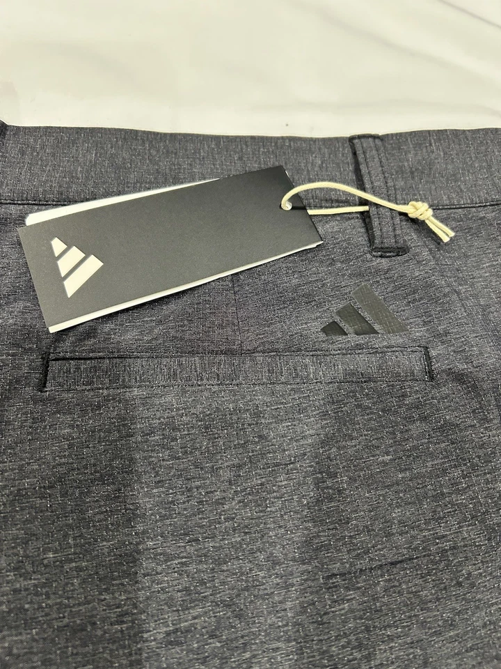 Pantalones Cortos de Golf Adidas Dobby Tex Para Hombre Talla 40 Negro 9" Entrepierna Nuevos Con Etiquetas Foto 3 de 4