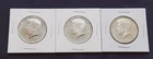 1968 1969 1970 BU PROOF Kennedy Half Dollars!  50c 3 Coin Lot 40% Silver!!  L382