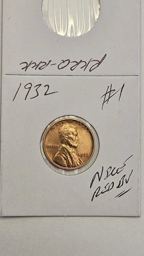 wheat penny 1932 NICE RED BU LINCOLN CENT 1932-P LOT #1 SHARP  RED UNC