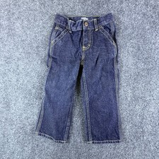 Oshkosh B'gosh Carpenter Jeans Toddler 20x13.5 Blue Denim Cotton Straight Leg