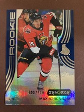 19-20 UD Synergy Hockey Blue Rookies 47 Max Veronneau 355/799
