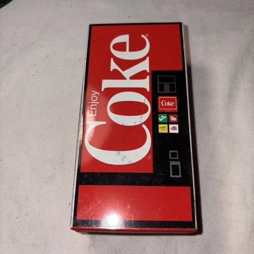 Vintage Coca Cola Vending Machine Coin Bank Tin (Original Handkerchiefs Tin)