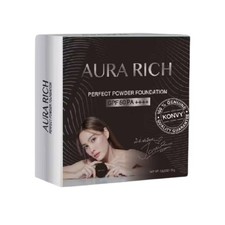 03 Aura Rich Powder Real UV 50 PA++++ Nueva Base Permium SPF 15 g Color Compa