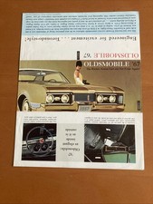 Oldsmobile US Car Sales Brochure Leaflet 1967
