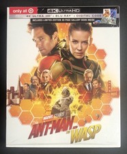 Ant Man and The Wasp 4K Ultra HD / Blu ray Target Exclusive Book LIKE NEW