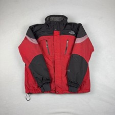 Vintage The North Face Hydroseal Gor-Tex Coat in Red and Black UK Size L (0115)