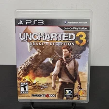 Uncharted 3: Drake's Deception (Sony PlayStation 3, PS3, 2011) with Manual