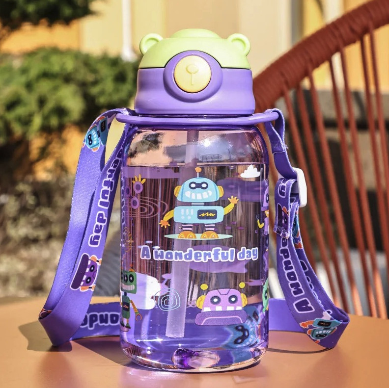 Sippy Cup With Straw Handle Portable Drink Cup - New