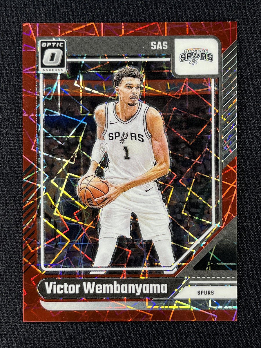 2024-25 Panini Donruss Optic Victor Wembanyama #45 Red Velocity Prizm Spurs /299