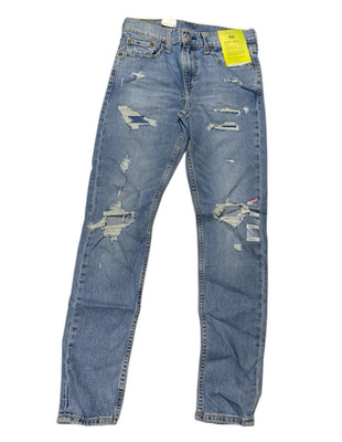 New Levi s Men s Skinny Tapered Jeans Size 30x30  Blue Denim Comfortable Stylish