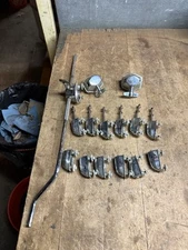Vintage CB Drums Bass Drum Musical Instrument Chrome Brackets Hardware Parts Lot