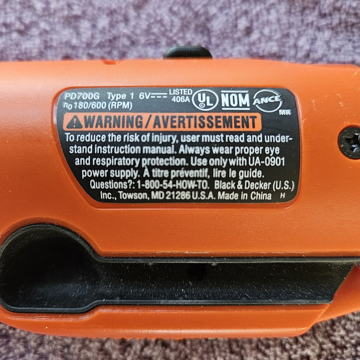 Pivot Driver Black And Decker Pivot Plus Pd700g Charger Power