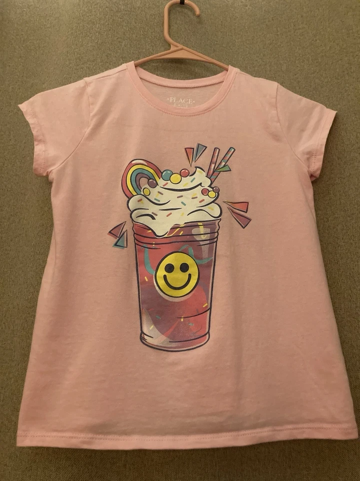 Girls/kids Sz 7/8 Clothing Lot= 9 : 8 Cotton T-shirt’s 1 Shorts Old Navy ,Place - Image 4 of 4