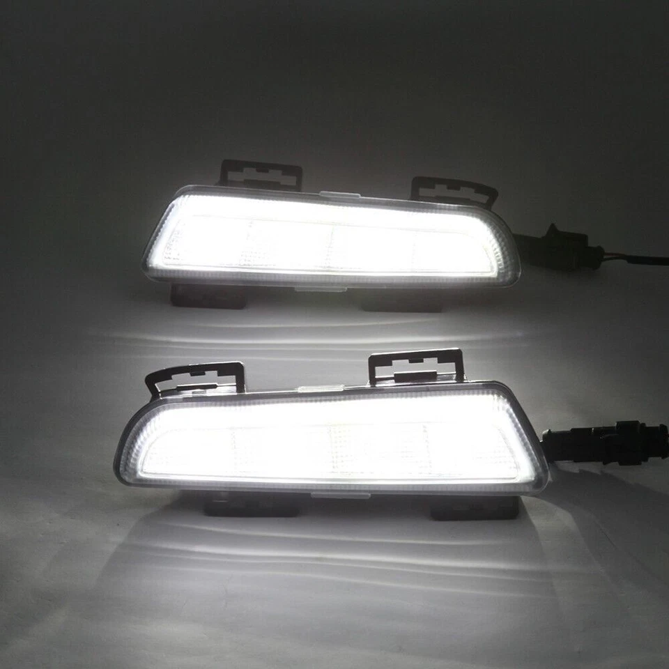 LED White DRL Bumper Fog Daytime Running Light For Smart Fortwo W451 2013-2015 — 第 3/4 张图片