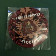The Big Lebowski "The Dude" Jeff Bridges Enamel Pin/Brooch Loot Crate EXCLUSIVE