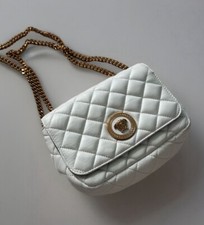 Versace Bag Shoulder Nappa Quilted La Medusa Camera Bag White