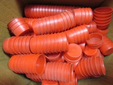 Caplugs 250 1.179" Dia Red Tapered Plastic Pipe Cap/Plug Lot of 425