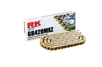 Rk Racing Chain Gb420mxz130 130-links Gold Mx Chain With Connecting Link Rk Racing Chain Gb420mxz130 130-links Gold Mx Chain With Connecting Link