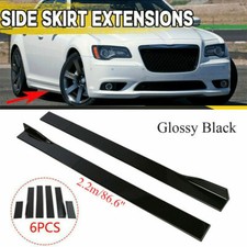 For Chrysler 300 Srt Glossy Black 86.6 Side Skirts Rocker Panel Lip Splitter B