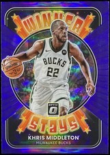 2021-22 Donruss Optic Khris Middleton Winner Stays #2 Purple Prizm