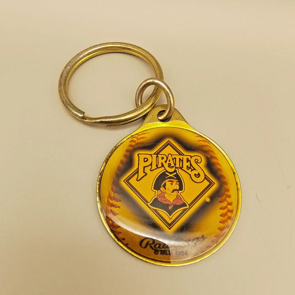 Vintage Pittsburgh Pirates Keychain Pin Set Baseball Home Plate Wincraft 1994 - Image 4 of 4